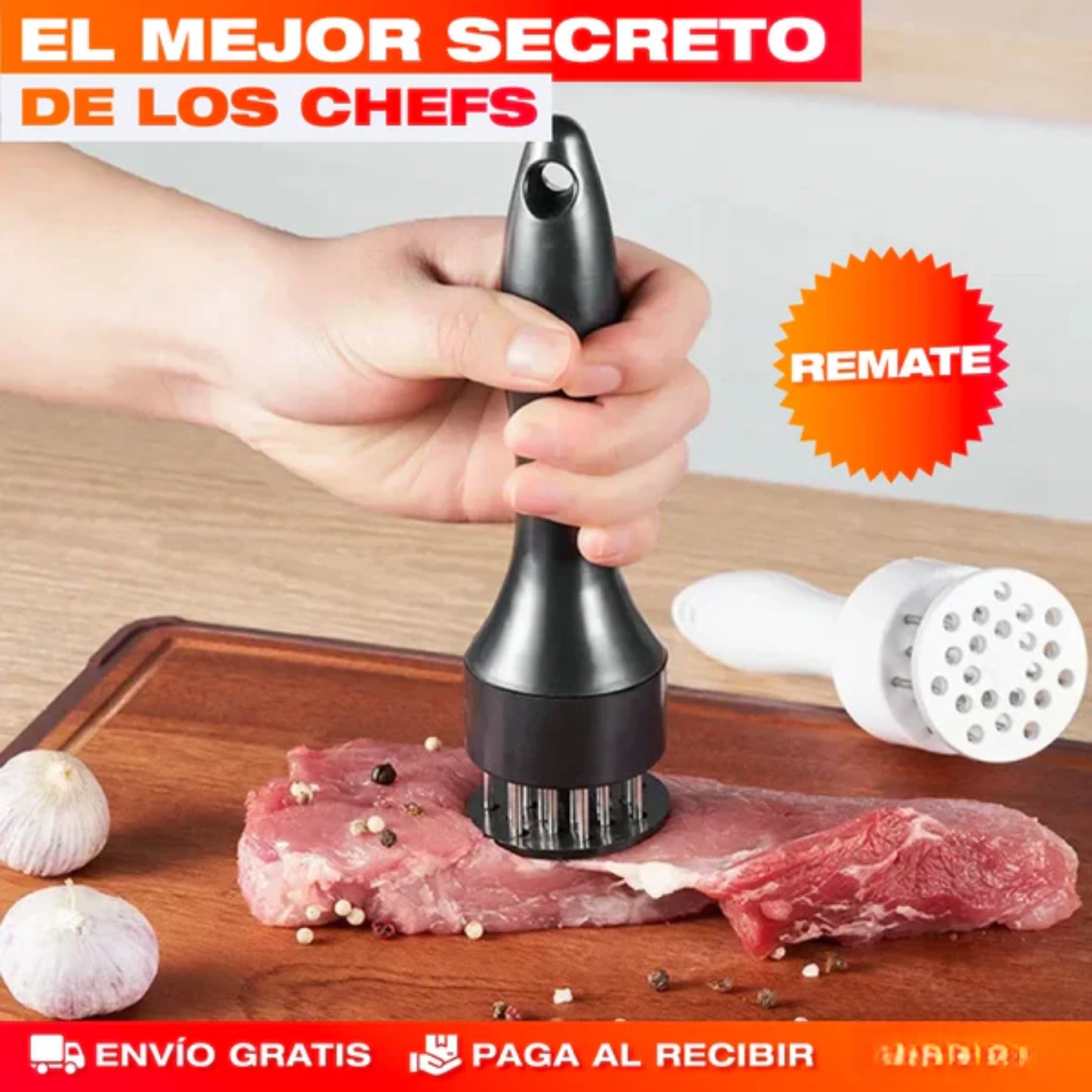 Ablandador De Carne Perfect Cook® - Transforma tus Preparaciones en Recetas Gourmet 🌱