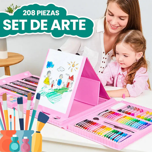 Maleta Arte 208 Piezas para Niños/as🎨