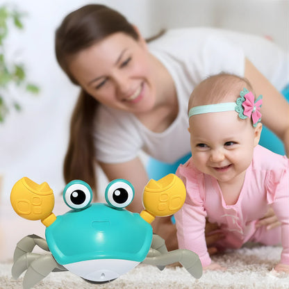 Crawly Crab™ ✨ – Despierta su motricidad en semanas de juego diario - Musical USB con Sensor de Movimiento 🎵✨