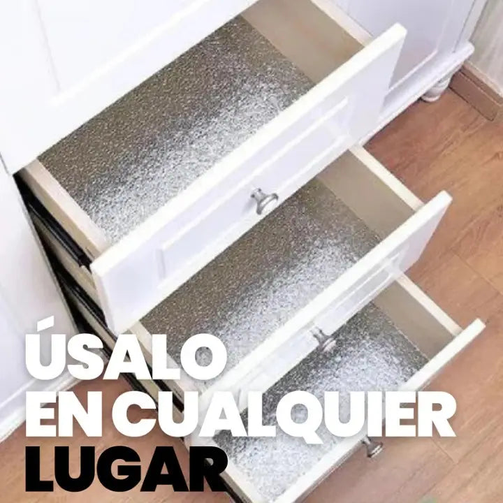AlumProtect™ | Papel Aluminio Autoadhesivo 40cm x 3m | Protección Antigrasa | Limpieza diaria sin esfuerzo ✨