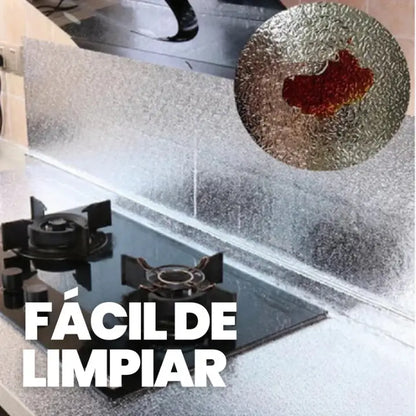 AlumProtect™ | Papel Aluminio Autoadhesivo 40cm x 3m | Protección Antigrasa | Limpieza diaria sin esfuerzo ✨