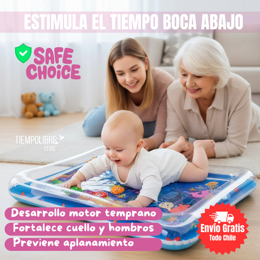 Mat Acuático Sensorial para Bebés🥰 – Fortalece su cuerpo mientras se divierte ✨+ EBOOK Desarrollo Saludable del Bebé de Regalo! 🎁