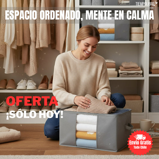 Organizador de Tela ✅– Guarda más en menos espacio – Hogar ordenado en solo minutos