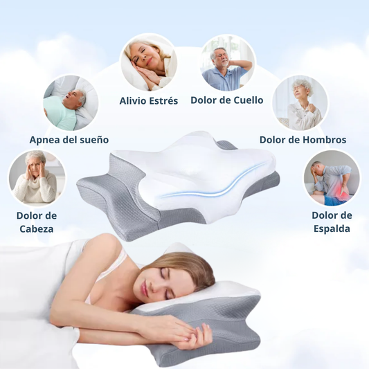 Mi Almohada Cozy Rest🌙 - Almohada Cervical Viscoelástica- Alinea tu cuello - Alivia el dolor en 7 días o menos