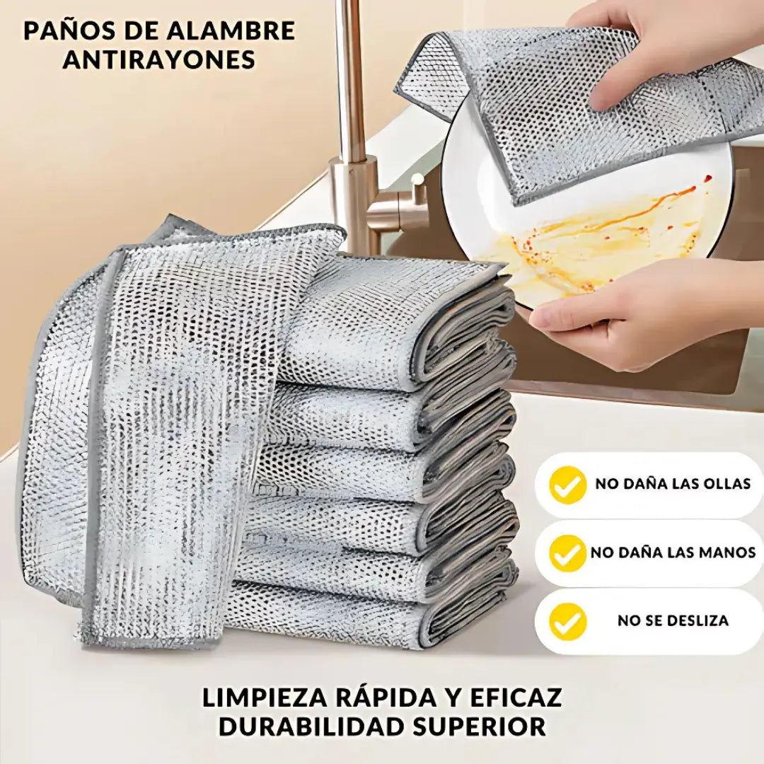 Pack Paños CleanProMax - Elige tu Promo 5+5 Gratis o 10+10 Gratis🔥 – Elimina la Suciedad más Difícil – Tu Cocina Reluciente en Segundos y sin Esfuerzo✨