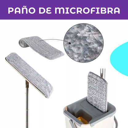 KIT MOPA MICROFIBRA+ BALDE CLEAN MAGIC 360°✨- SISTEMA AUTOESCURRIDO RÁPIDO - LIMPIEZA PROFUNDA SIN ESFUERZO EN MINUTOS + GUÍA NO DEJES QUE EL ESTRÉS Y LA ANSIEDAD DOMINEN TU VIDA✨ (GRATIS)