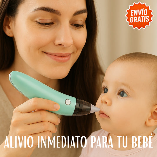 Extractor Nasal Eléctrico USB para Bebé - Limpieza Rápida y Eficaz✨ - Alivio Inmediato para Respiración Sin Congestión
