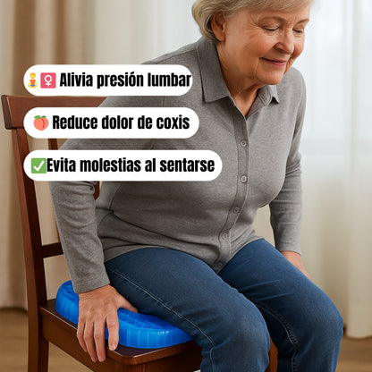 Cojín de Gel Ortopédico – Alivio de Presión ✨– Siéntate Cómodo Todo el Día🧘‍♀️✅