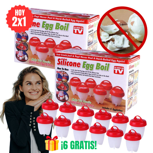 OFERTA 2X1 SET EGG BOILER™ HERVIDOR DE SILICONA PARA HUEVOS - AHORRA TIEMPO EN LA COCINA, EVITA MALOS RATOS Y DESPERDICIAR COMIDA