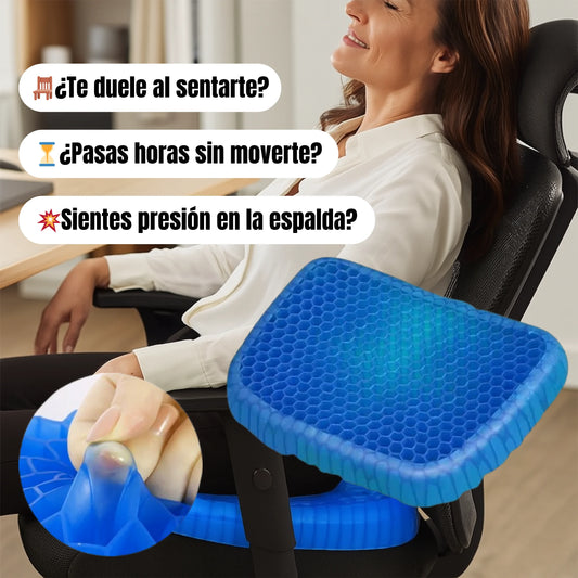 Cojín de Gel Ortopédico – Alivio de Presión ✨– Siéntate Cómodo Todo el Día🧘‍♀️✅