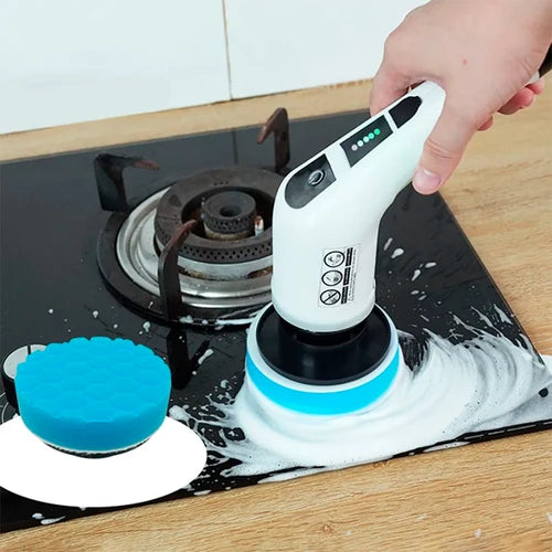 Power Brush 7 en 1 – Inalámbrico Carga USB - Elimina la suciedad sin esfuerzo – Limpia a fondo cualquier superficie en minutos sin necesidad de frotar