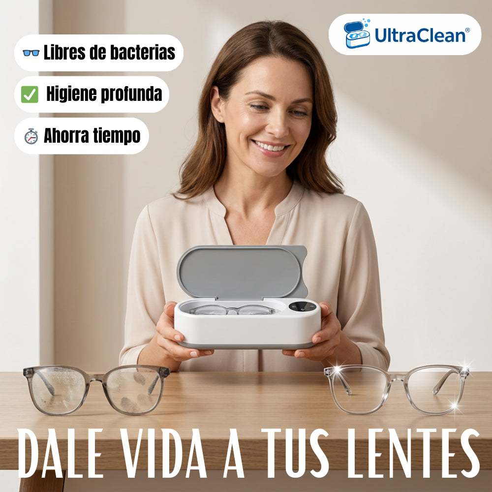 UltraClean® | Limpiador Ultrasónico Multifunción | Limpieza de lentes y joyas sin esfuerzo 👓💍✨