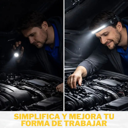 Linterna Frontal LED Carga USB | Ilumina Todo | Trabaja con precisión y comodidad ✨