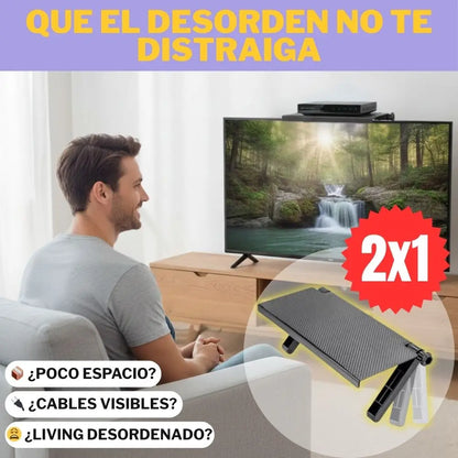 Oferta 2X1 Soporte Plegable Para Accesorios de TV | Optimiza Espacios | Orden visual en segundos✨