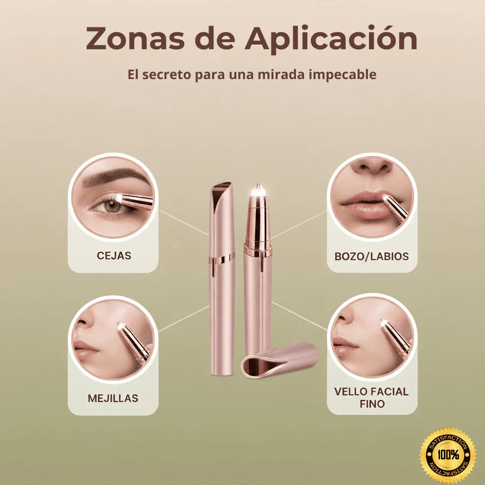 Depiladora Facial USB Always Pretty® – Elimina el vello sin dolor – Cejas suaves y definidas en cualquier momento y lugar