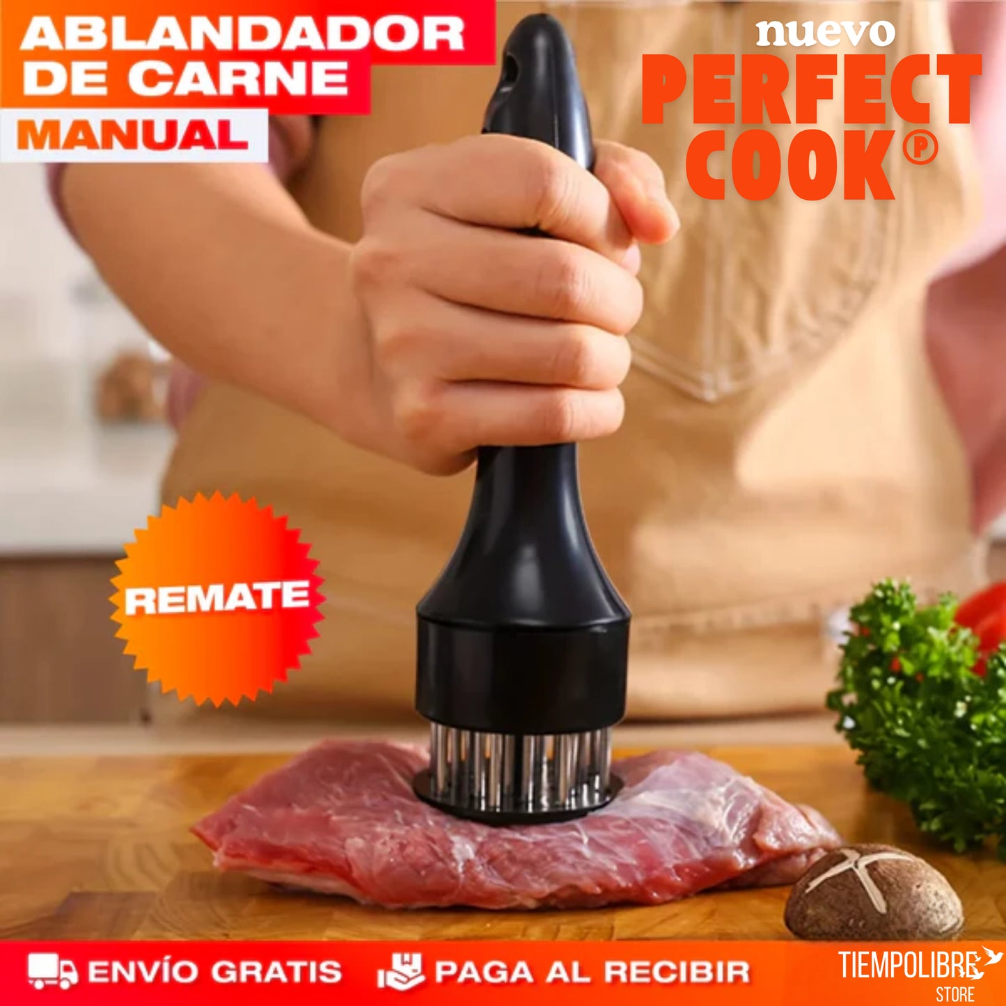 Ablandador De Carne Perfect Cook® - Transforma tus Preparaciones en Recetas Gourmet 🌱