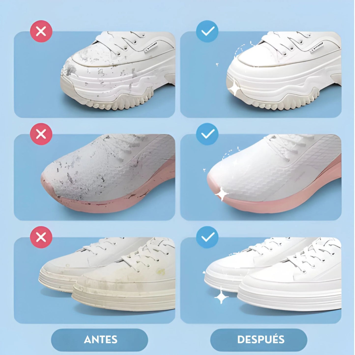 Foam Cleaner Ultra White® - Limpiador de Zapatillas Blancas en Espuma - Tus Zapatillas como nuevas otra vez ✨