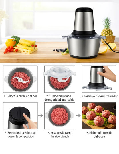 Picadora Eléctrica Smart Cooking® - Tritura y pica rápido – Ahorra tiempo en tus preparaciones diarias. Listas en solo segundos
