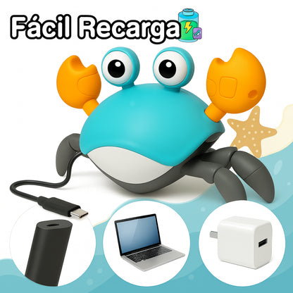 Crawly Crab™ ✨ – Despierta su motricidad en semanas de juego diario - Musical USB con Sensor de Movimiento 🎵✨