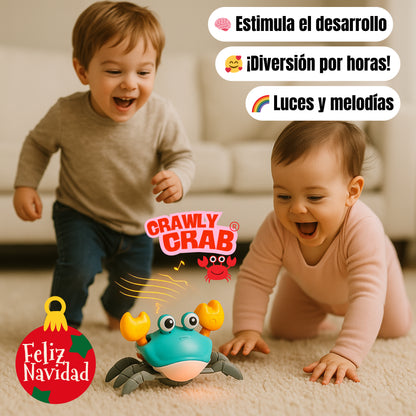 Crawly Crab™ ✨ – Despierta su motricidad en semanas de juego diario - Musical USB con Sensor de Movimiento 🎵✨
