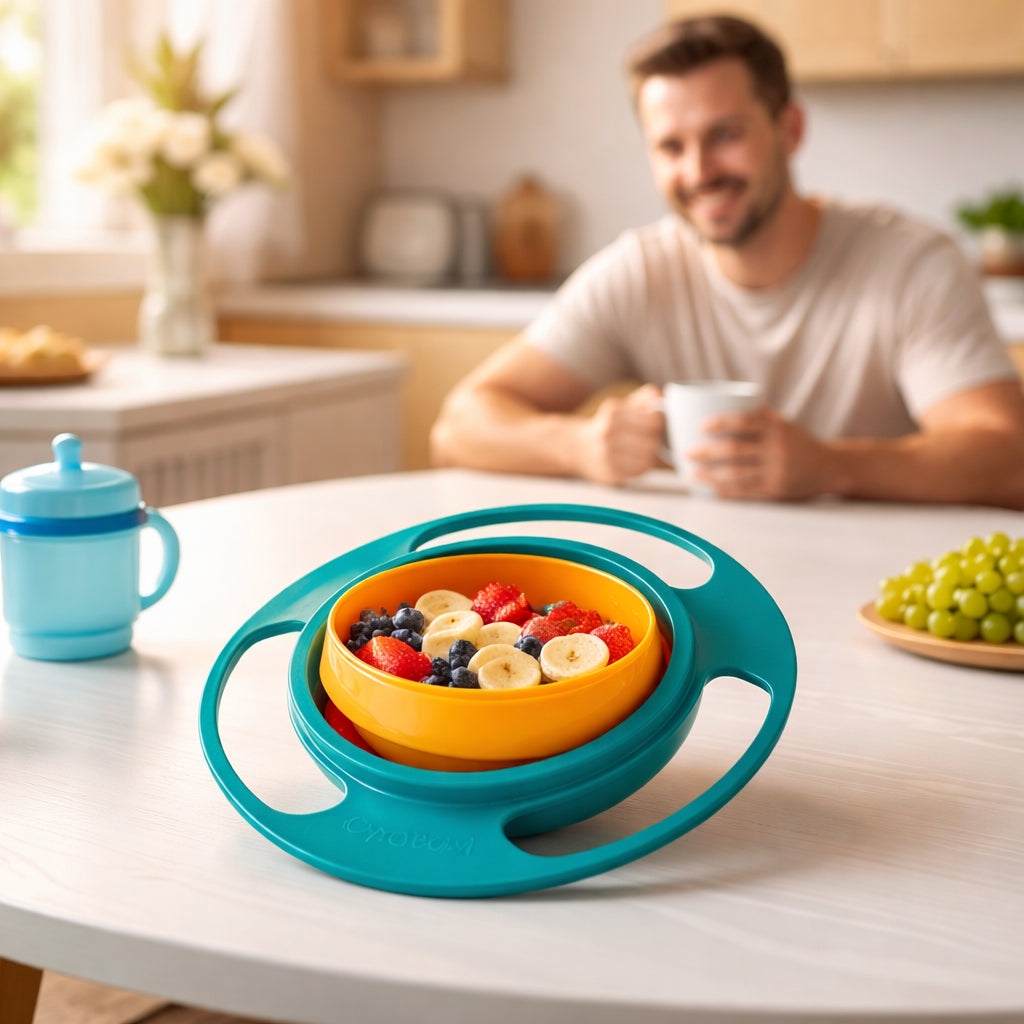 Bowl Giratorio 360° Antiderrames - Disfruta mirar a tu peque sin preocuparte por la limpieza✨