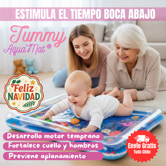Tummy AquaMat® 🥰 – Fortalece su cuerpo mientras se divierte ✨+ EBOOK Desarrollo Saludable del Bebé de Regalo! 🎁