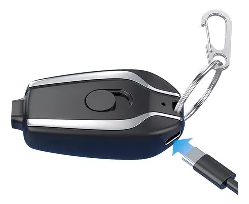 ChargeKey® | Llavero Cargador Portátil | Carga de Emergencia - Recupera batería cuando más lo necesitas🔋 - Selecciona entrada Android o Iphone