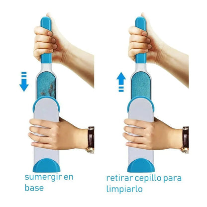 CEPILLO QUITAPELOS Y PELUSAS AUTOLIMPIABLE PARA MASCOTAS Y HOGAR + CEPILLO DE VIAJES GRATIS✨ - AHORRA TIEMPO Y DINERO