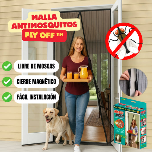 Malla Antimosquitos FlyOff™– Bloqueo de Insectos – Hogar Tranquilo Todo el Día ✨- Premium 210x100 cms