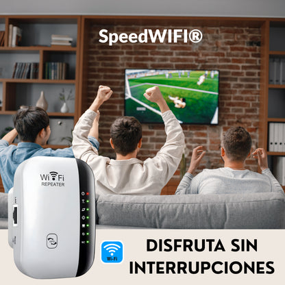 Speed WIFI® - Repetidor Señal WiFi – Amplía la señal – Conexión estable en toda tu casa en solo minutos