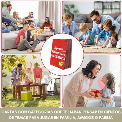 Juego de Mesa ¡BASTA! En Español – Desafía tu mente – Une a la familia en minutos de diversión sin pantallas - Incluye Temporizador Visual y Auditivo + Manual de Penitencias Gratis: ¡Te tocó perder!: ¡Sin picarse!🤣