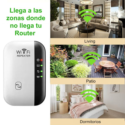 Speed WIFI® - Repetidor Señal WiFi – Amplía la señal – Conexión estable en toda tu casa en solo minutos