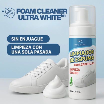 Foam Cleaner Ultra White® - Limpiador de Zapatillas Blancas en Espuma - Tus Zapatillas como nuevas otra vez ✨